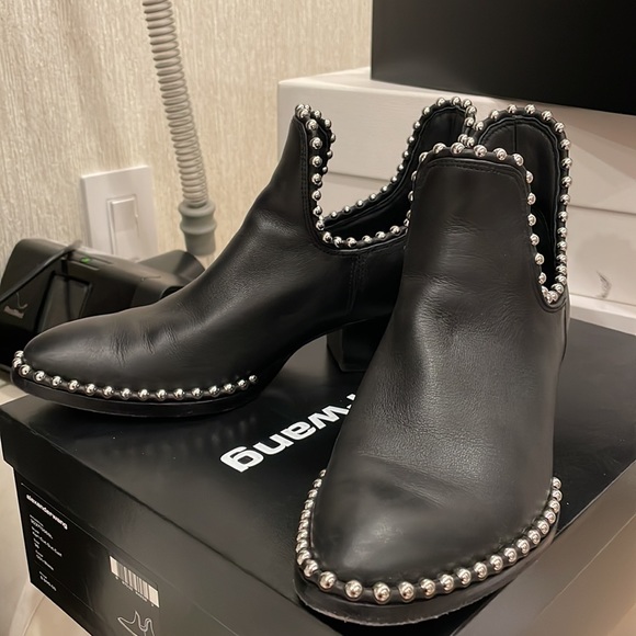 ALEXANDER WANG KORI CUT OUT CALF BOOTS - Picture 6 of 8